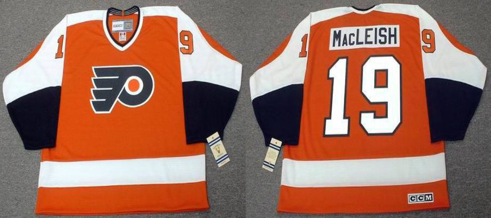 2019 Men Philadelphia Flyers #19 Macleish Orange CCM NHL jerseys->philadelphia flyers->NHL Jersey